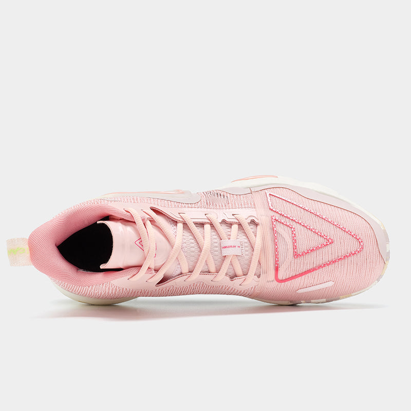 PEAK Basketball Shoes Triangle 2.0 Cushion Sneakers TAICHI Tech Applied ET31907A Pink