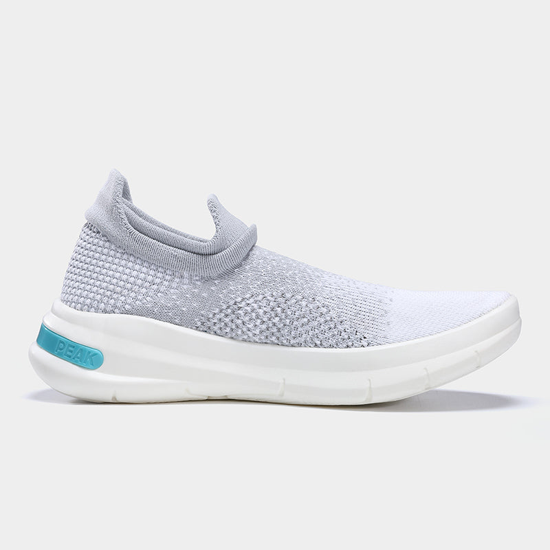 PEAK Men Breathable Walking Shoes Outdoor Lightweight Casual Shoes Comfortable Soft Sole Loafers Men Slip-on Sneakers E222287J