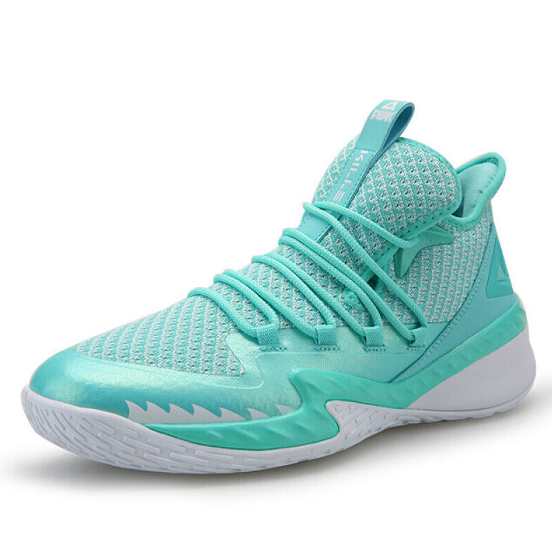 PEAK Professional Basketball Shoes Mid Sneakers Green