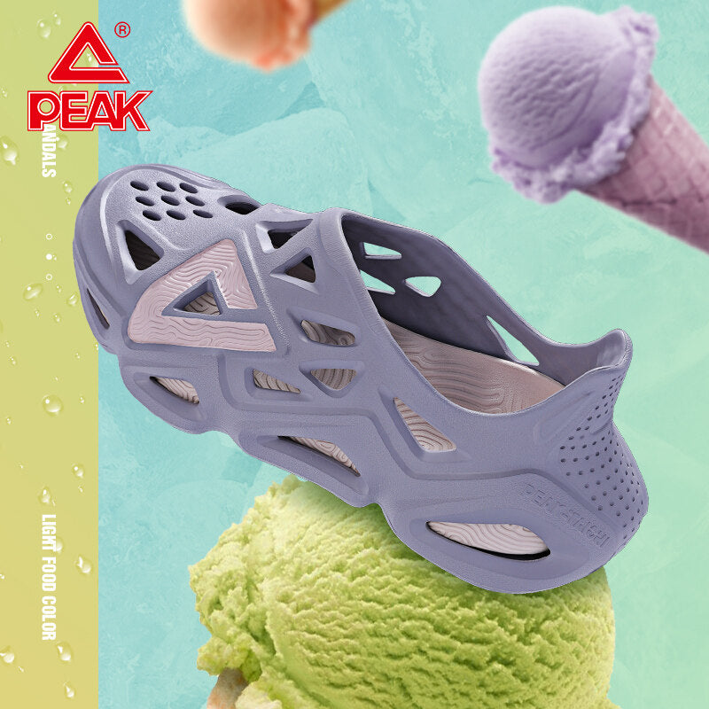 PEAK TAICHI Men's Summer New Lightweight Sandals Outdoor Quick-drying Waterproof Beach Shoes Casual Sport Sandals ET22857L
