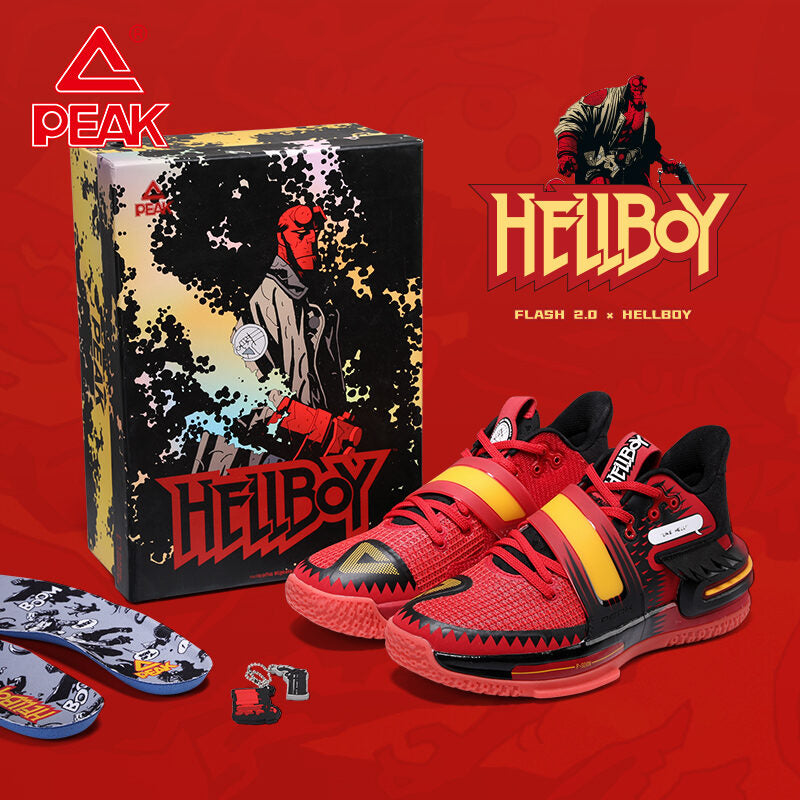 PEAK X HELLBOY Basketball Shoes FLASH 2.0 LIMITED Edition