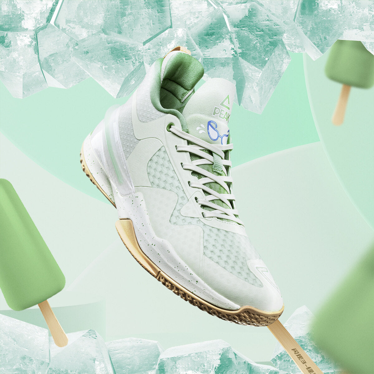 Peak Taichi Flash 3 Basketball Shoes Men's Summer New Breathable Professional Sport Shoes Men Light Wear-resistant Sneakers ET22693A