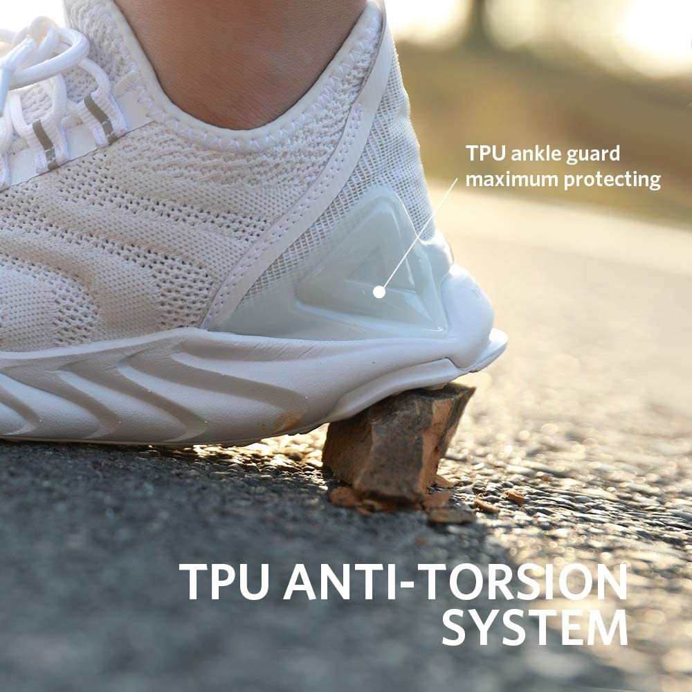 PEAK TAICHI Running Shoes Men Adaptive Smart Cushioning Trainers King Series White