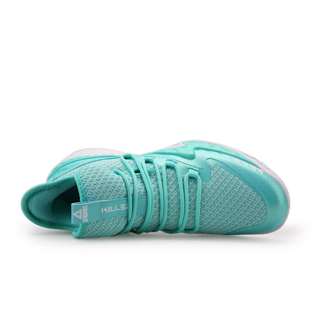 PEAK Professional Basketball Shoes Mid Sneakers Green
