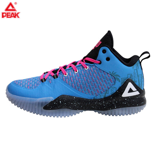 PEAK Basketball Shoes Men Lou Williams Street Master Professional Damping Cushioning Tech Sneakers Breathable Seamless Upper E73421A