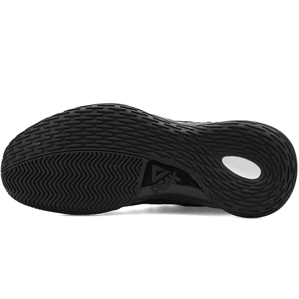PEAK Professional Basketball Shoes Mid Sneakers Black Gold DA920231