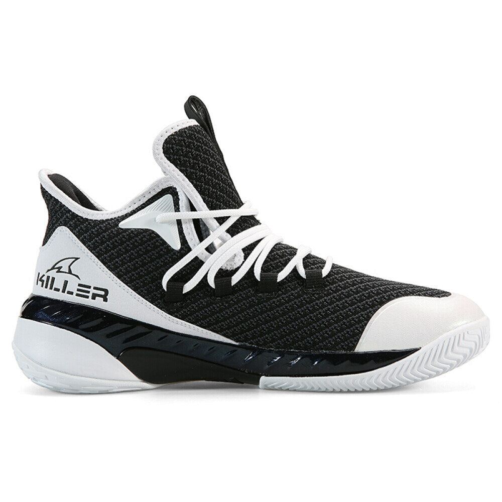 PEAK  Professional Basketball Shoes Mid Sneakers White Black DA920231