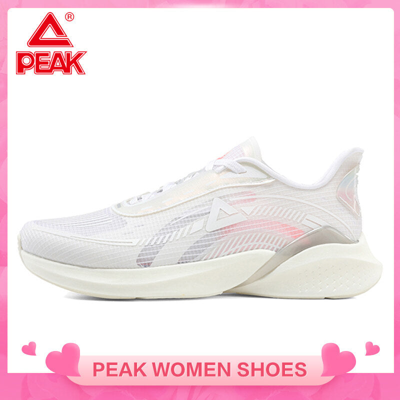 PEAK Women Ultralight 002 Casual Non-slip Wearable Lightweight Mesh Breathable Sneakers Shoes Sport Running Shoes for Women Ultralight series EW12528H