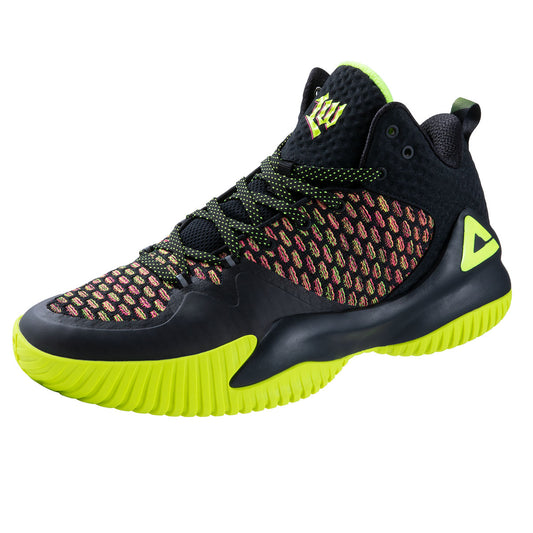 PEAK Basketball Shoes Lou Williams Streetball Master  Fluorescent Yellow