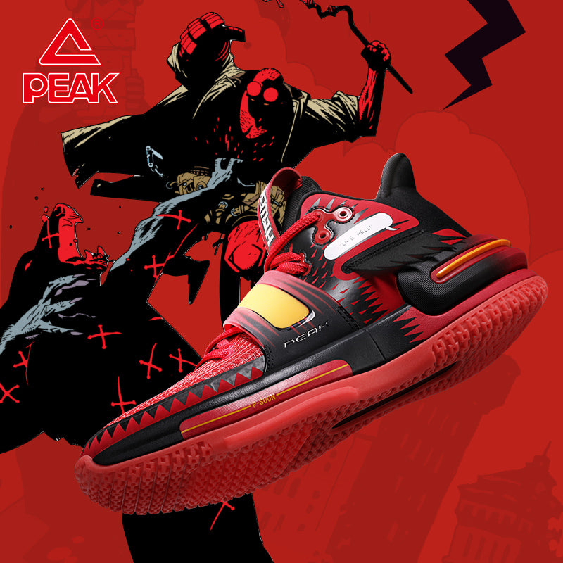 PEAK HELLBOY FLASH 2.0 LIMITED Edition TAICHI Men Pro Non-slip Wearable Sneakers Lightweight Mesh Breathable Basketball Shoes Sport Running Shoes for Men Omnipotent series E04893A