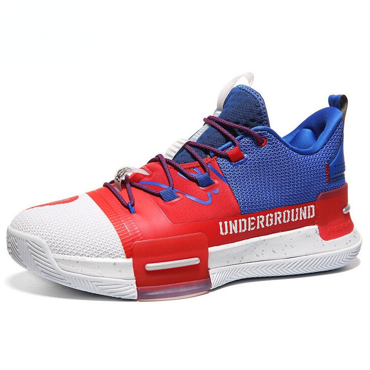 red white blue basketball shoes
