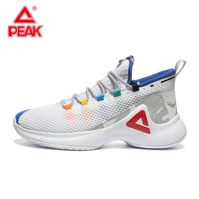 PEAK Men Wearable Non-slip Breathable Shockproof Basketball Shoes P-MOTIVE Outdoor athlete Sport Shoes Practical series EW02071A