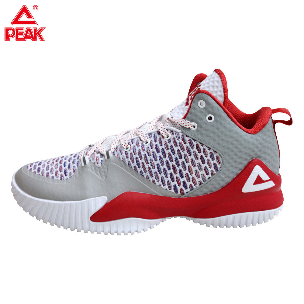 PEAK Basketball Shoes Men Lou Williams Street Master Professional Damping Cushioning Tech Sneakers Breathable Seamless Upper E73421A