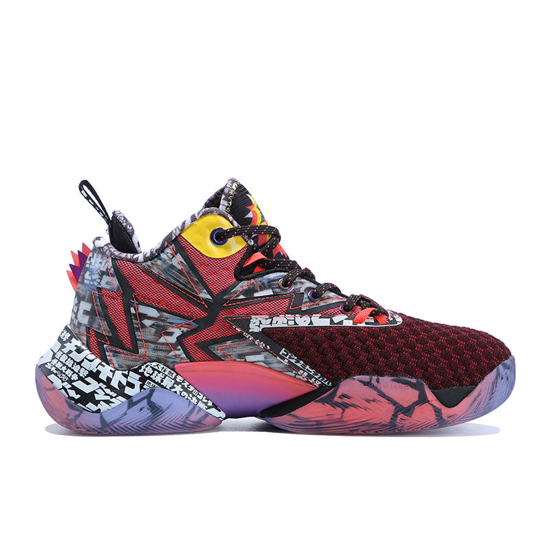 Peak TAICHI Basketball Shoes Men's Breathable Mesh Sneakers Non-Slip Wear-Resistant Sports Shoes Men Outdoor High-Top Basketball Shoes E03541A